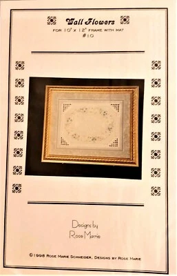 Wall Flowers Linen Hardanger Designs by Rose Marie 1998 30 Count - Pattern Only - Image 1 of 3