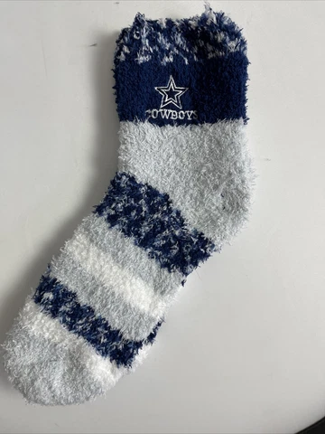 Dallas Cowboys FBF Womens Cozy Fuzzy Sleep Socks OSFM New Free ship! (FZ) Cover