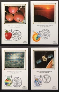 GB Benham 1987 Isaac Newton Komplettsatz 4 Ersttagskartenhüllen, verschiedene SHS - Bild 1 von 9