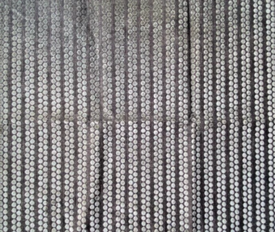 GP J Baker Brown Cherubino Stripe Slate Fabric Remnant 24 x 24" - Image 1 of 3