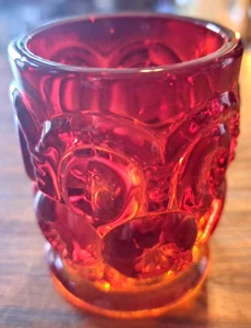Soporte de palillo de dientes vintage Amberina Moon & Stars, ¡hermoso! 2 1/2" - Imagen 1 de 4
