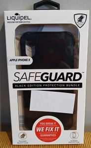Liquipel Safeguard Black Edition Protection Bundle Phone Case - iPhone X - Picture 1 of 4