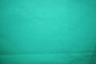 1 Yard Solid Greenish Turquoise Broadcloth Cotton Quilting Fabric 36" X 44" - Image 1 of 2