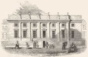 LONDON. Surgeons Theatre, Old Bailey 1845 antique vintage print picture - Picture 1 of 1