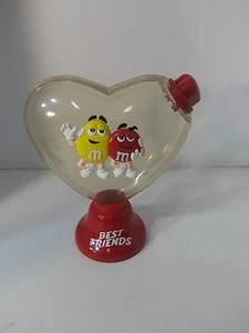 M&M Best Friends Heart Shaped Plastic Candy Dispenser Container New Condition - Picture 1 of 2