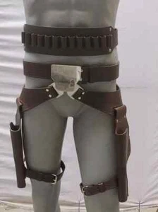 Cad Bane inspiring leather belt with holsters / the mandalorian leather belt - Picture 1 of 5