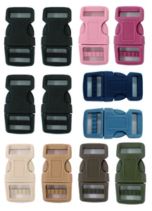 5/8 inch (16mm) 25 Colored Dog Collar SIDE RELEASE BUCKLES (18 color choice) - Picture 1 of 24