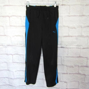 PUMA Sweatpants Boys M Fitness Sports Outdoor Casual Active Black - Picture 1 of 6