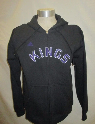 Sacramento Kings NBA Adidas Men's Black Hooded Sweatshirt Cover