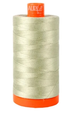 Aurifil Mako Cotton Thread 2902 Solid 50wt 1422yds Light Laurel Green - Image 1 of 2