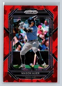2023 Panini Prizm Béisbol Rojo Hielo Prizm #123 Mason Auer | Rayos de Tampa Bay - Imagen 1 de 2
