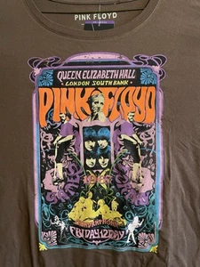 NEW Pink Floyd Womens Tee Shirt XXL Brown retro 1967 Concert poster print - Picture 1 of 5