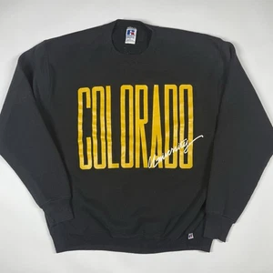Vintage Colorado Buffaloes Sweatshirt Mens L 90s Crewneck CU College Pullover - Picture 1 of 5
