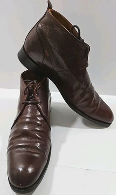 Bexley ~Men's Size 44 (US 10.5)~ Brown Leather Lace-Up Shoes "WARMINSTER". - Image 1 of 4