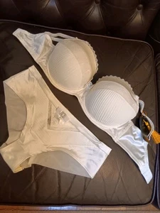 THE BLONDE INTIMATES IVORY SET..SIZE 12DD....NWT - Picture 1 of 13