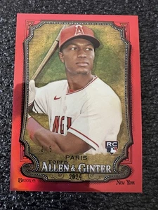 2024 Topps Allen & Ginter #56 Kyren Paris Chrome Red Refractor RC Rookie #/5 - Picture 1 of 4