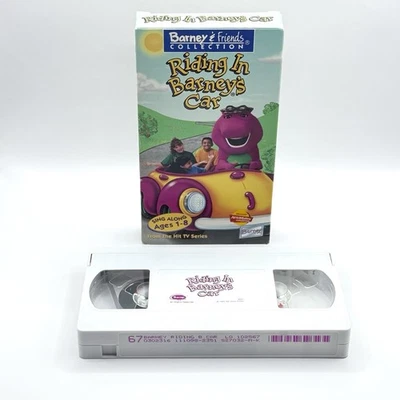 Barney - Barney & Friends Collection Riding In Barney's Car VHS 1995 Sing A Long - Image 1 of 4