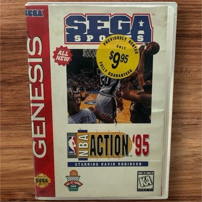 NBA Action '95 Starring David Robinson (Sega Genesis, 1995) No Manual Retro - Image 1 of 4