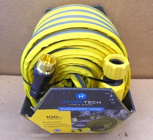 HYDROTECH 5617C3 5/8 IN. DIA X 100 FT. FLEXIBLE FLAT JACKET GARDEN WATER HOSE - Picture 1 of 4