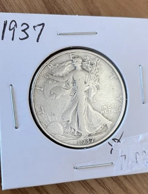1937 Walking Liberty Half Dollar  - Image 1 of 2