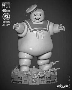 Mr Stay Puft Cazafantasmas Estatua Resina Impreso en 3D Hágalo Usted Mismo Modelo Kit - Imagen 1 de 2