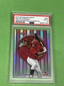 NOLAN GORMAN 2019 BOWMAN'S BEST 1999 FRANCHISE FAVORITES ROOKIE CARD PSA MINT 9 - Picture 1 of 2