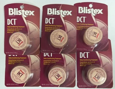 LOTE DE 6 CREMA HIDRATANTE LABIAL TRATAMIENTO ACONDICIONADOR DIARIO BLISTEX 0,25 OZ CADA UNO NUEVO EN PAQUETE Foto 1 de 3