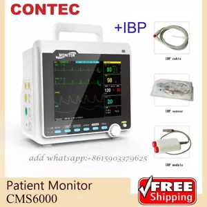 Monitor de paciente unidad de cuidados intensivos UCI parámetros vitales ECG, NIBP, SPO2,PR,TEMP, IBP - Imagen 1 de 12