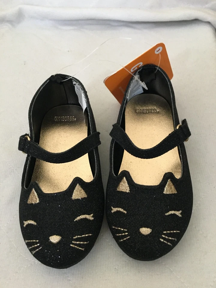 NUEVO CON ETIQUETAS Gymboree Festival de Otoño Gatito Zapatos Planos Gato Niño Niñas Talla 4,6,7,9 Foto 1 de 4