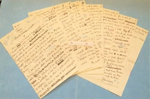 ● Jean CASSOU manuscrit Nouvelles traductions de GOETHE écrivain né Bilbao L.A.S - Picture 1 of 8