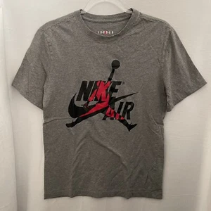 Air Jordan Jumpman T-Shirt Mens S Mashup Classics Short Sleeve Tee Gray Graphic - Picture 1 of 4
