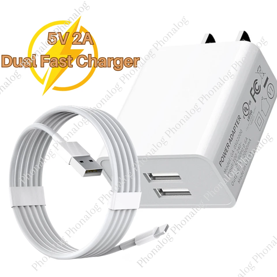 Super Fast USB Charger Cable Cord For iPhone 14 13 12 11 Pro Max XR XS 8 SE iPad - Image 1 of 4