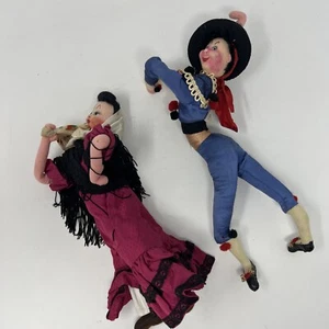 Vintage Klumpe Roldan Flamenco Dancer Doll Pair Male & Female lot - Picture 1 of 15