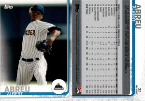 Albert Abreu 2019 Topps Pro Debut Baseball Card 27  Trenton Thunder