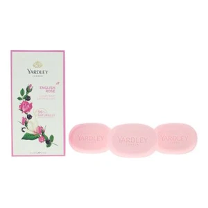Yardley English Rose Soap 3 x 100g Gift Set - Picture 1 of 4