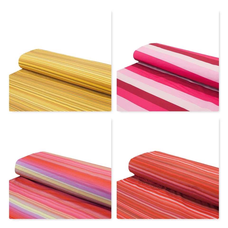 Softshell Stoff innen kuschelweich Streifen rot - Meterware ab 25 cm x 145 cm - Bild 1 von 1