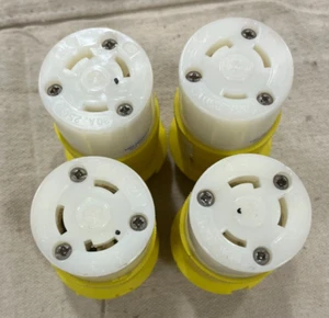 (4) Tapa de cable hembra Hubbell HBL26CM23 resistente a la corrosión 30A 250V 3W - Imagen 1 de 3