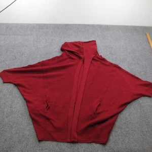 Ruti Strickjacke Pullover Damen rot klein Wolle Langarm klassisch offen Morgenmantel Schal - Bild 1 von 12