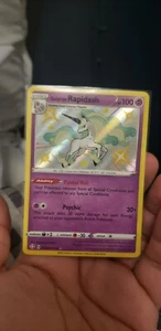 SHINING FATES 'GALARIAN RAPIDASH' SHINY RARE HOLO POKEMON CARD! SV048/SV122 - Picture 1 of 3
