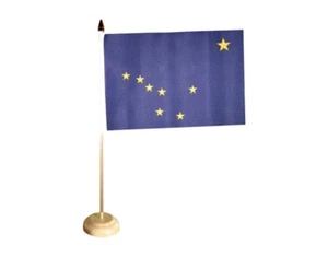 Tischflagge USA Alaska amerikanische Tischfahne 15x22cm - Bild 1 von 1