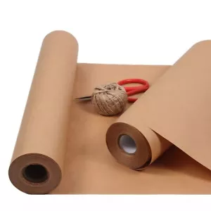 Kraft Wrapping Paper Roll Brown 90GSM Eco-Friendly Multi-Listing - Picture 1 of 3