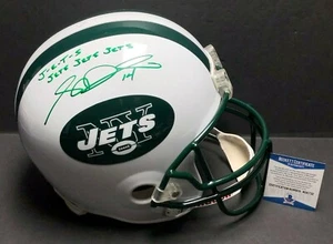 Sam Darnold Signed F/S New York Jets Football Helmet "J-E-T-S Jets Jets Jets BAS - Picture 1 of 9