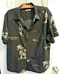 POINT ZERO Orange Label Classic Fit Shirt Hawaiian Sz L Tropical - Picture 1 of 3