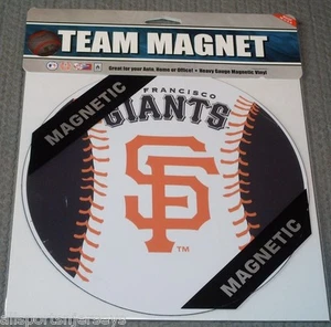 MLB San Francisco Giants 8 inch Auto Magnet Logo on Baseball by Fremont Die - Picture 1 of 1
