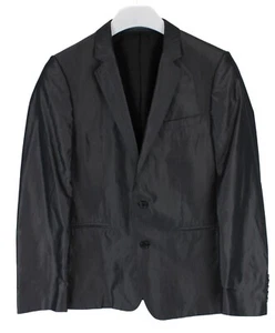 HUGO BOSS Francis1/Style Blazer Men's US 36 Silk Blend Pinstripe Shiny Look - Picture 1 of 14