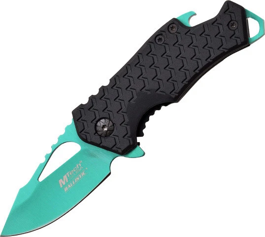 Mtech SPRING ASSISTED KNIFE 3" CLOSED 2.75" GREEN BLADE MTA882GN