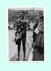 Adolph Kiefer (2017†) USA Schwimmen 1xGold Olympia 36 Foto 10x15 orig Autogramm - Picture 1 of 1