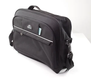 Samsonite Aktentasche schwarz, grau-Silber gefüttert, Schulterriemen und Griff - Bild 1 von 10