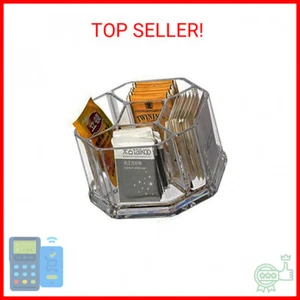 Acrylic Tea Bags Holder Coffee Sugar Bag Case Guest Room Organizer Storage Boxes - Picture 1 of 2