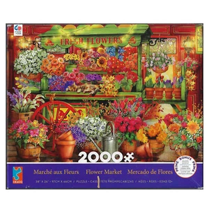 CEACO Puzzles - Flower Market 2000p 38x26" - Picture 1 of 1